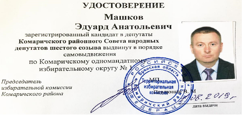 Выборы в Комаричский районный Совет народных депутатов